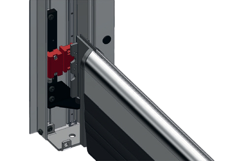 Limit switch and guide rail